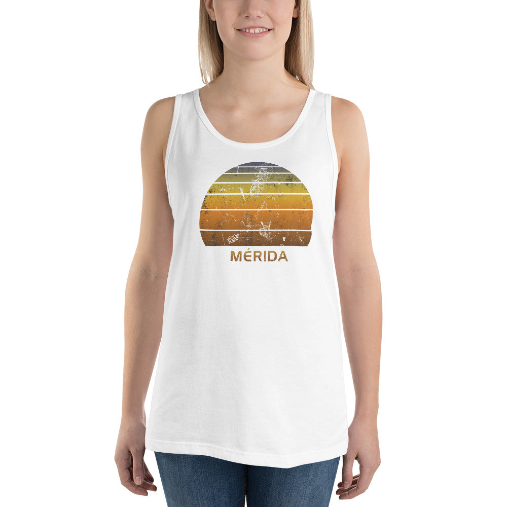 Retro Merida Mexico Mexican Beach Vacation Souvenir Unisex Tank Top