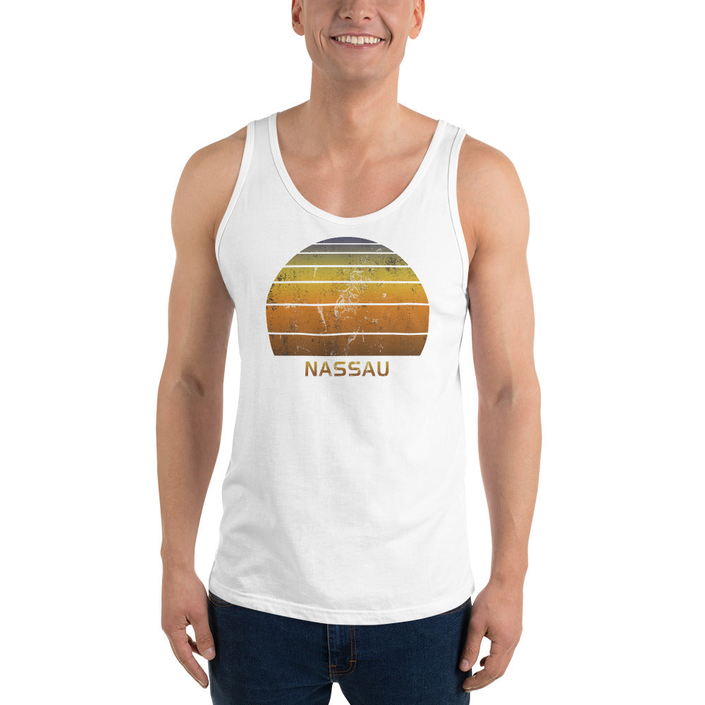 Retro Nassau Bahamas  Beach Vacation Souvenir Unisex Tank Top