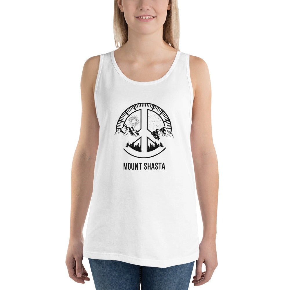 Mount Shasta California Skiing Fan Snowboarding Camping Unisex Tank Top