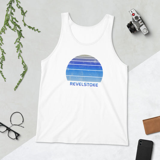 Retro Revelstoke Canada Ski Skiing Fan Unisex Tank Top