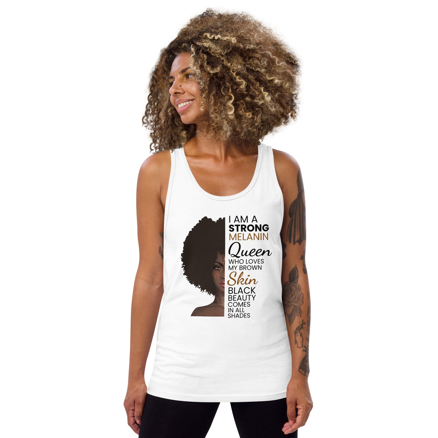 African American Women Pride Black Quote Unisex Tank Top