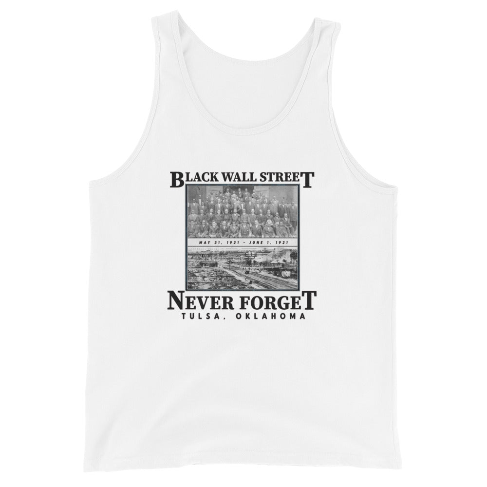 Black Wall Street African American History Tulsa Oklahoma Massacre Unisex Tank Top