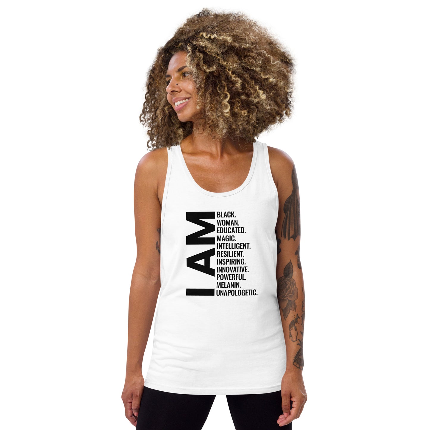 Black Women African American Pride Quote Unisex Tank Top