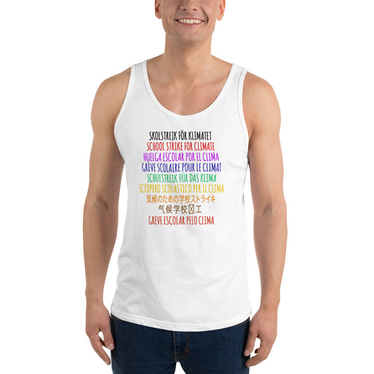 School Strike For Climate Awareness Global Movement Protest Unisex Tank Top