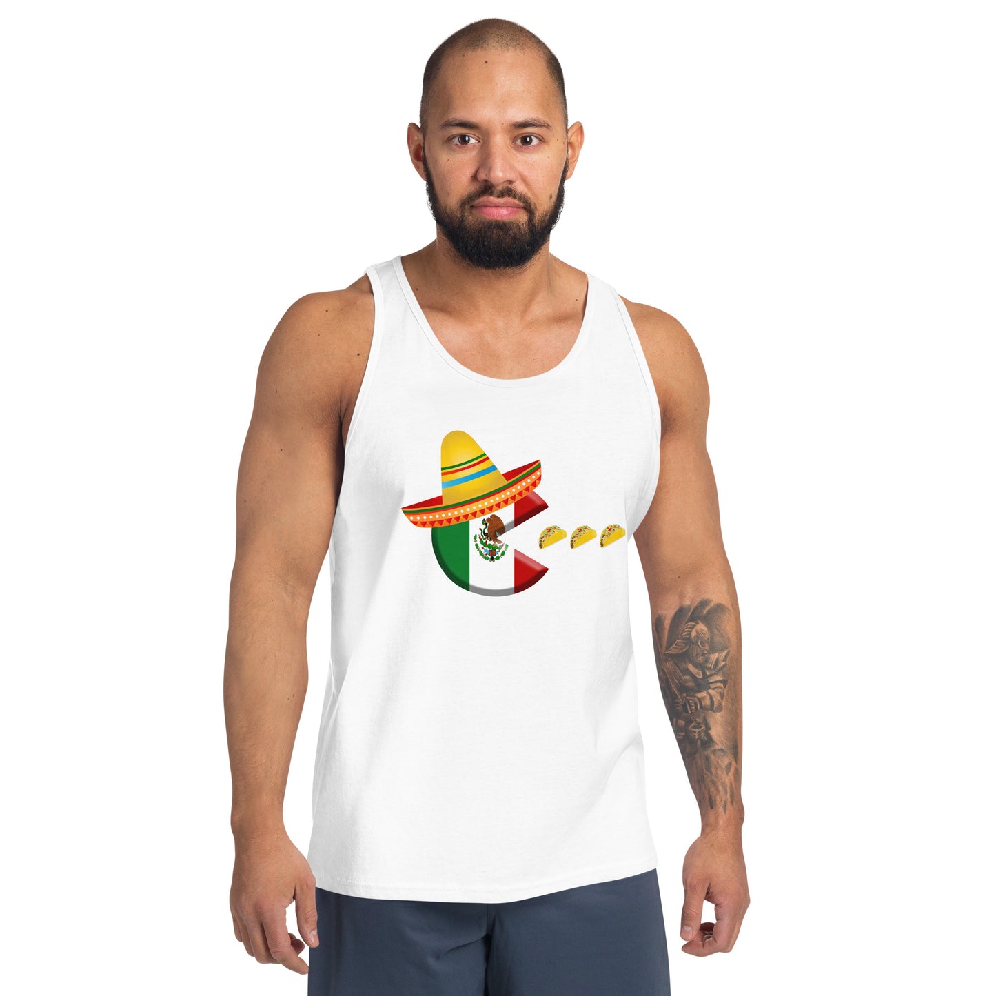 Funny Cinco De Mayo Taco Fan Unisex Tank Top