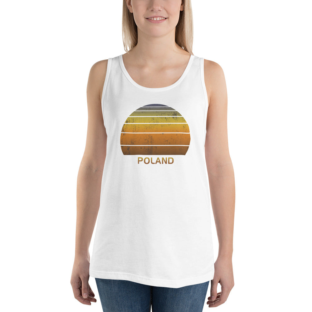 Retro Poland Vacation Souvenir Unisex Tank Top