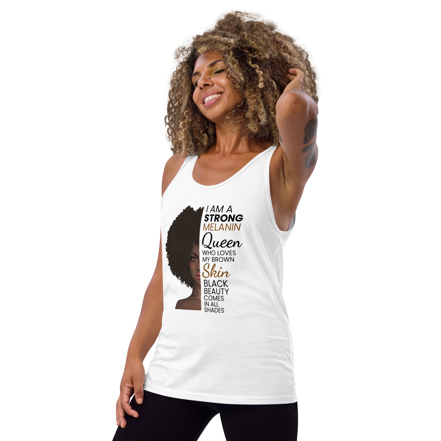 African American Women Pride Black Quote Unisex Tank Top