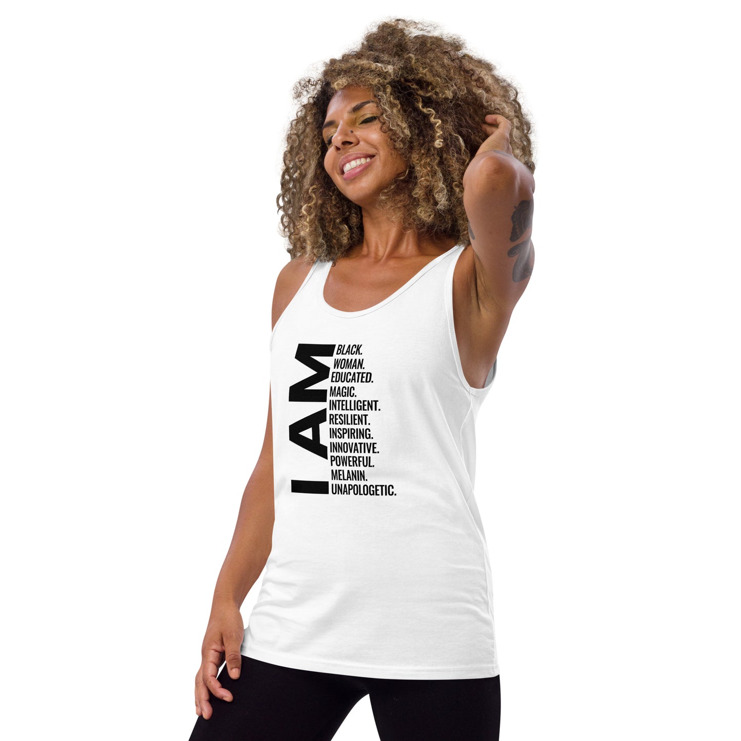 Black Women African American Pride Quote Unisex Tank Top