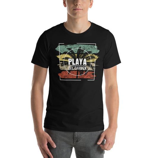 Cool Playa Del Carmen  Unisex T-Shirt Palm Tree Beach Vacation Souvenir