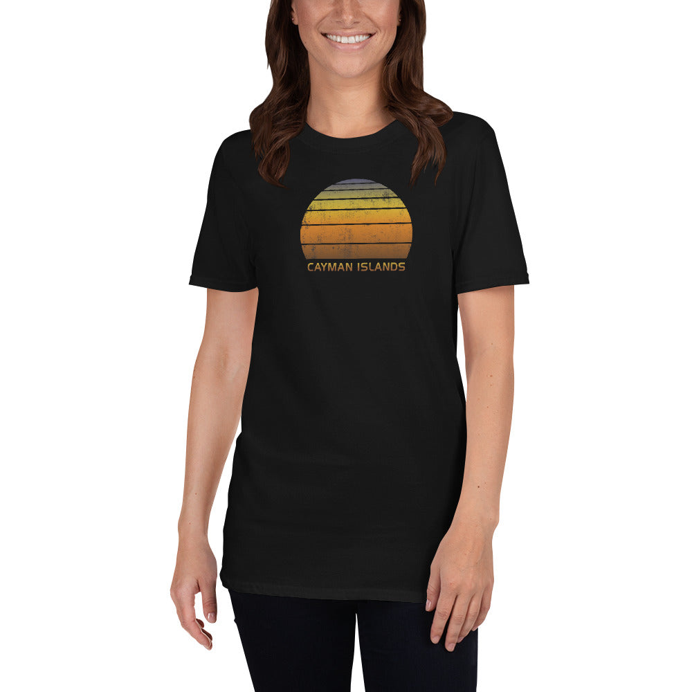 Retro Cayman Island  Sunset  Vacation Souvenir   Vintage Sunrise Unisex T-Shirt