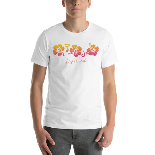 Key West Florida Unisex T-Shirt Tropical Hibiscus Flower