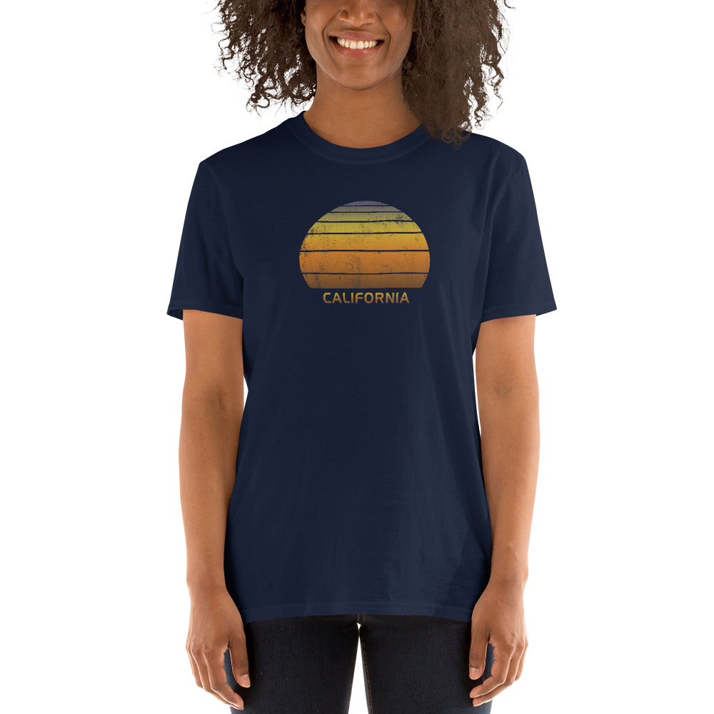 Retro California Beach Sunset Unisex T-Shirt