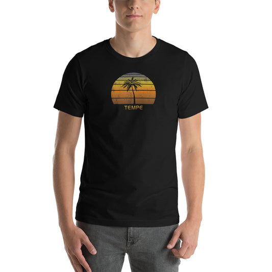 Vintage Tempe Arizona Sunset Vacation Souvenir Retro Sunrise Unisex T-Shirt