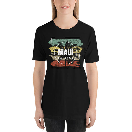 Cool Lahaina Maui Hawaii Beach Graphic Print Unisex T-Shirt Tropical Vacation Souvenir