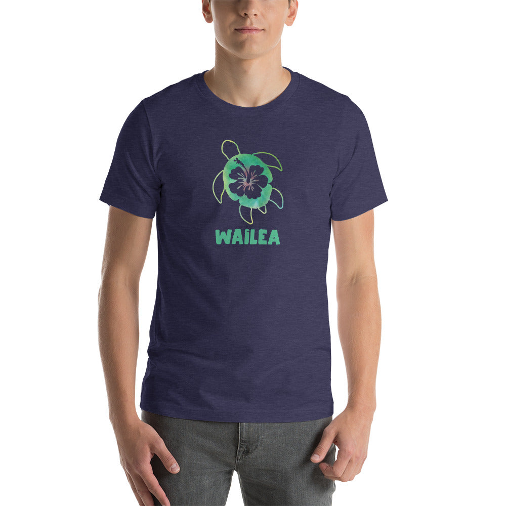 Artistic Wailea Maui Hawaii Unisex T-Shirt Hawaiian Beach Vacation Souvenir Sea Turtle