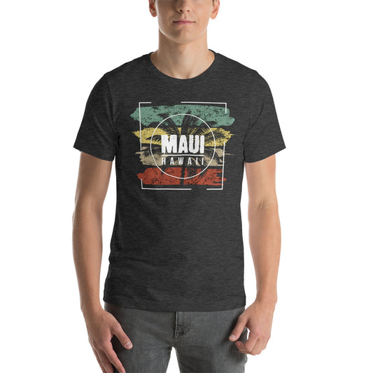 Maui Hawaii Beach Graphic Print Unisex T-Shirt Vacation Souvenir