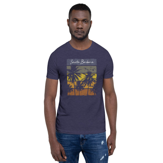 Retro Santa Barbara California Unisex T-Shirt