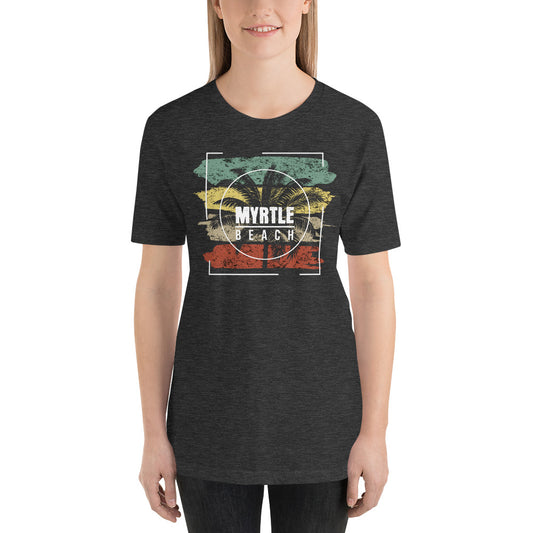 Cool Myrtle Beach Unisex T-Shirt Palm Tree Vacation Souvenir