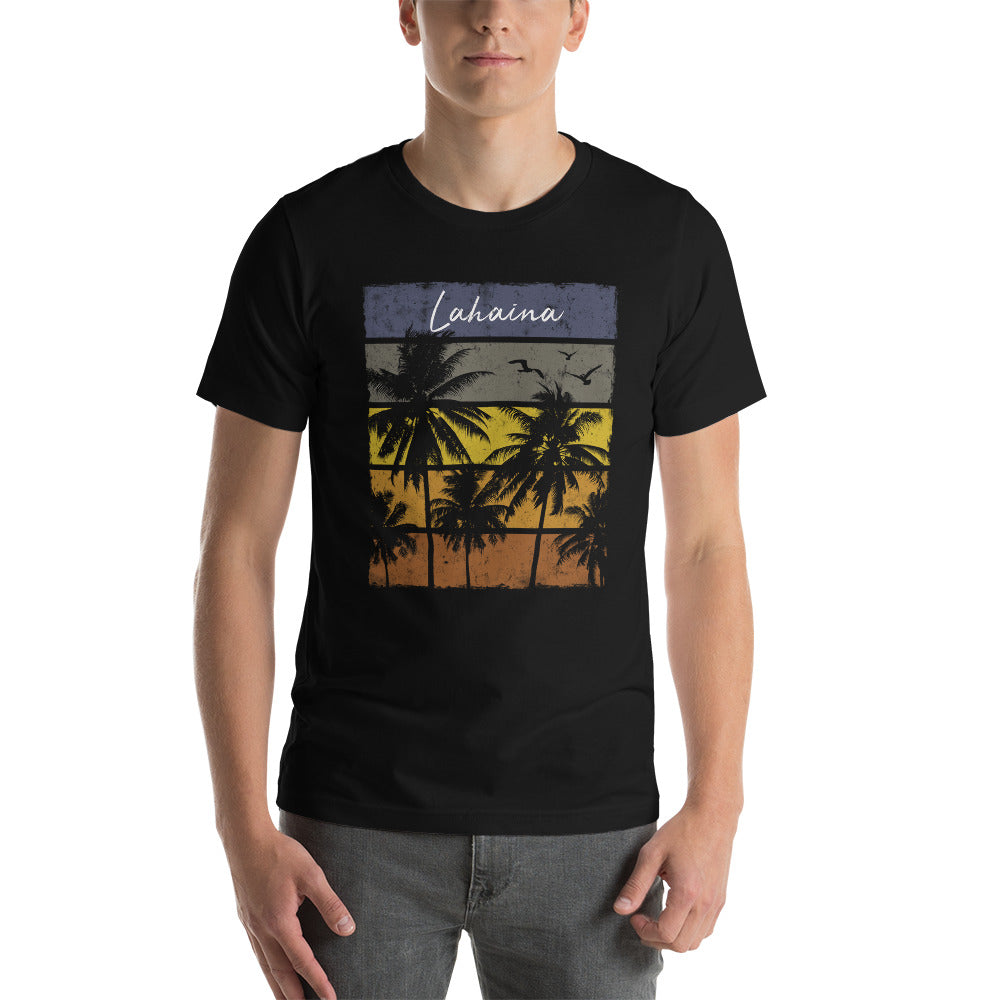 Retro Lahaina Maui Hawaii Unisex T-Shirt Beach Vacation Souvenir