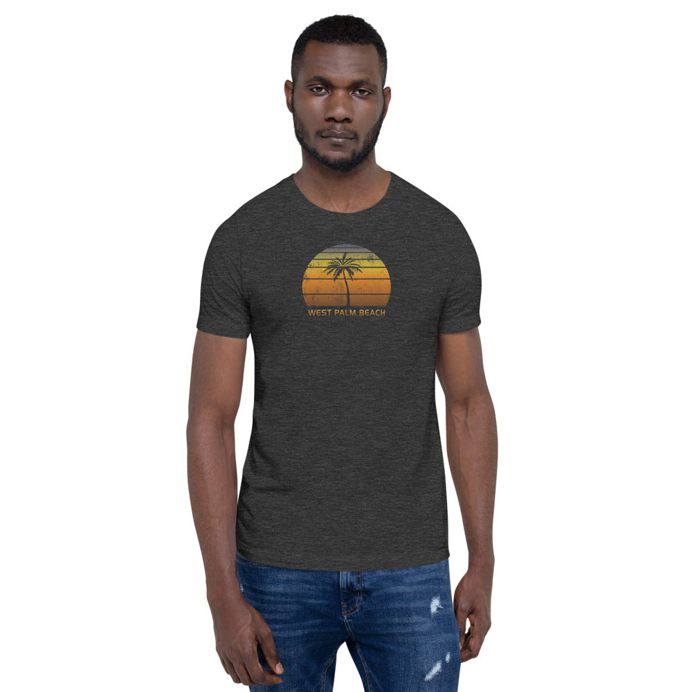 Vintage West Palm Beach Florida Sunset Unisex T-Shirt