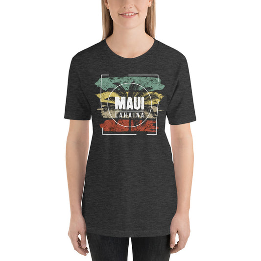 Cool Lahaina Maui Hawaii Beach Graphic Print Unisex T-Shirt Tropical Vacation Souvenir