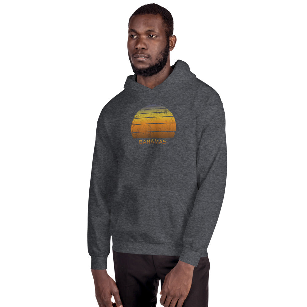Retro Bahamas  Souvenir Sunset     Vintage Sunrise Unisex Hoodie Top Sweatshirt