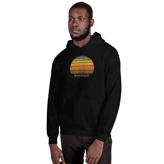 Retro Bahamas  Souvenir Sunset     Vintage Sunrise Unisex Hoodie Top Sweatshirt