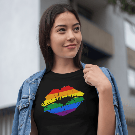 -Gay Pride Rainbow Flag LGBTQ Artistic Unisex T-Shirt