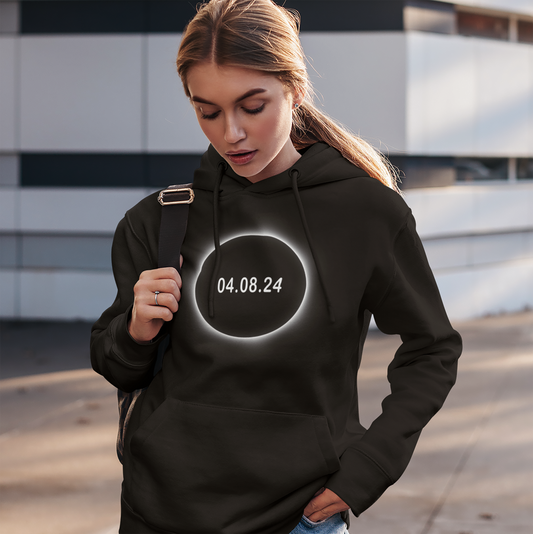 2024 Solar Eclipse Souvenir Memento April 8 Unisex Hoodie Top Sweatshirt