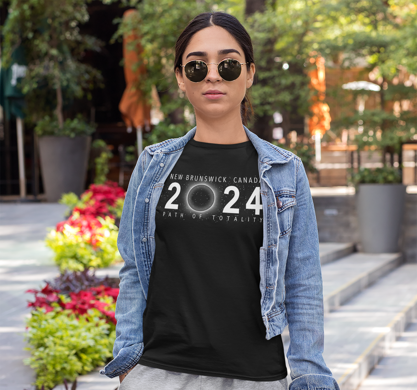 Solar Eclipse New Brunswick Canada April 8 2024 Unisex T-Shirt