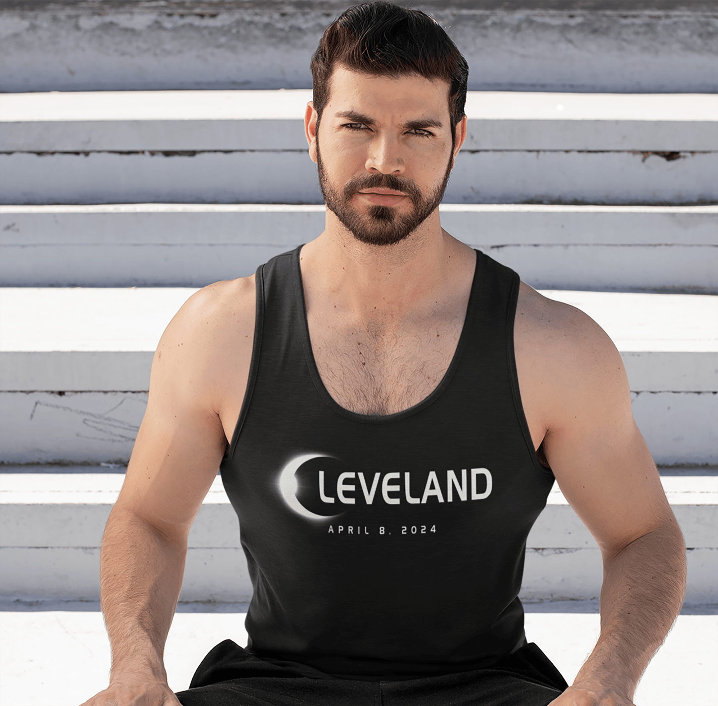 Cleveland Ohio Eclipse Souvenir April 8th 2024 Unisex Tank Top