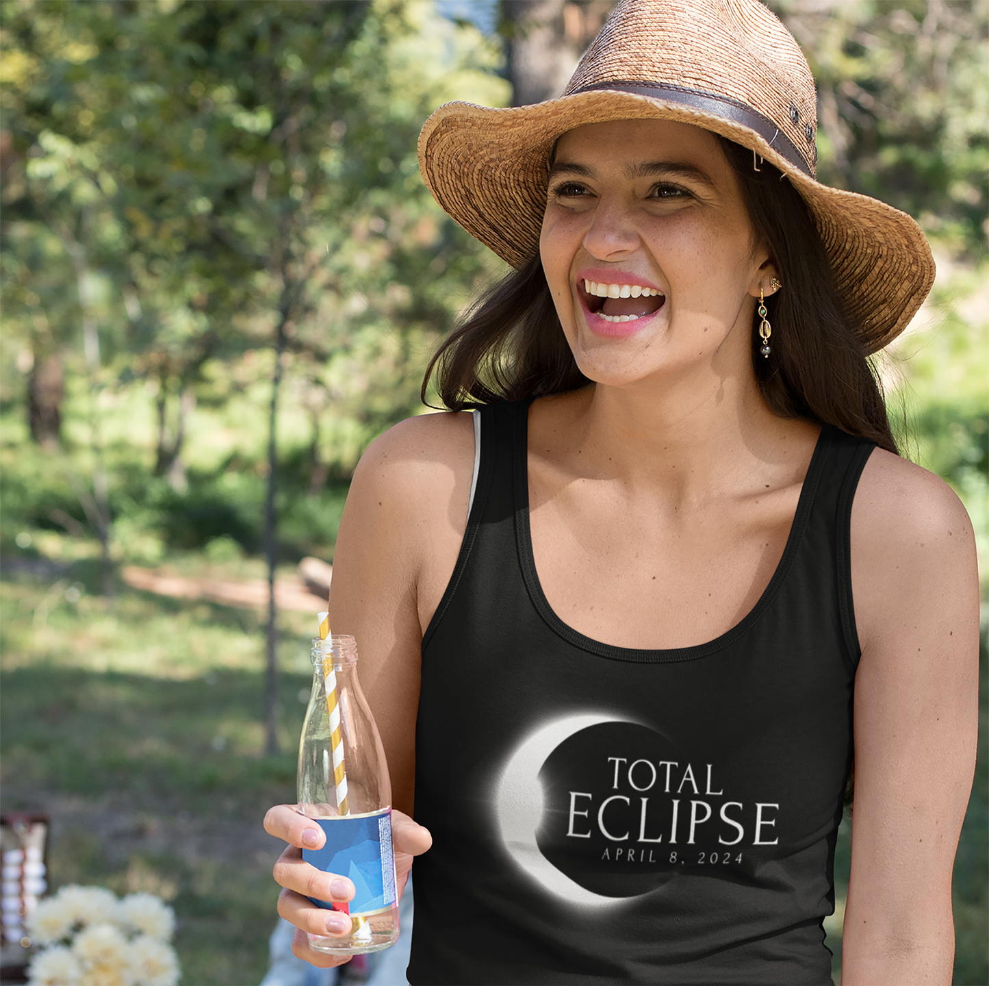 Total Eclipse April 8 2024 Memento Souvenir Unisex Tank Top