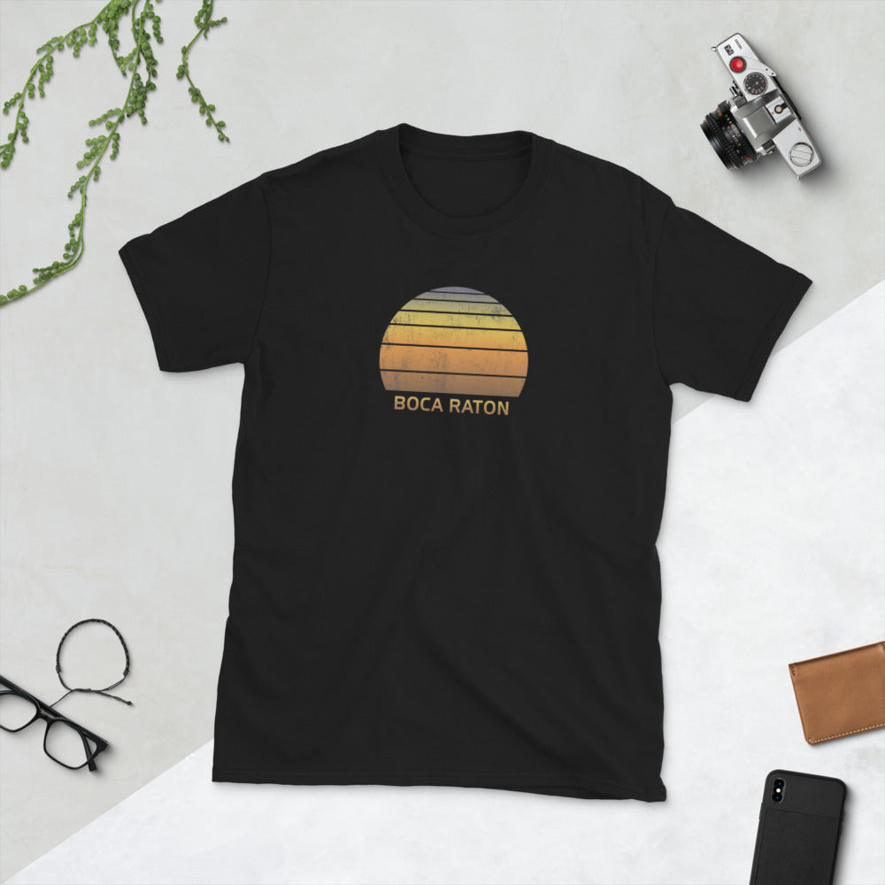 Retro Boca Raton Florida Beach Vacation Souvenir Unisex T-Shirt