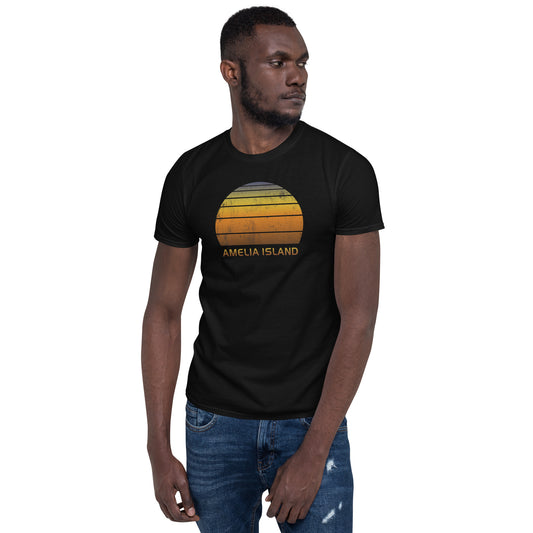 Retro Amelia Island Florida Short Sleeve Unisex T-Shirt