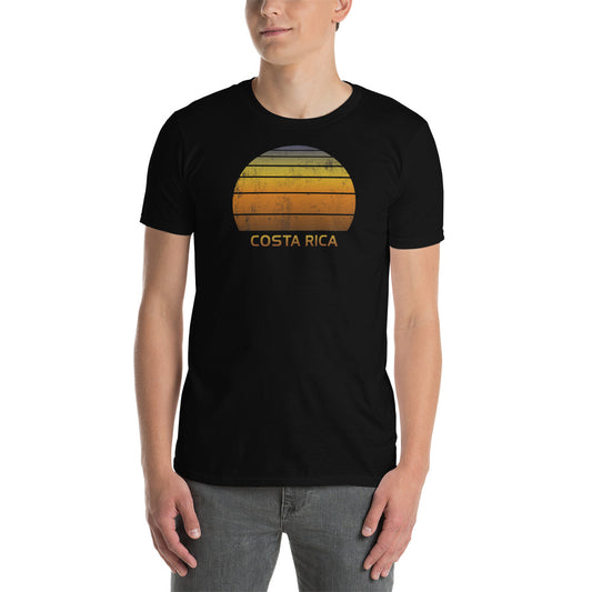 Retro Costa Rica Sunset  Vacation Souvenir   Vintage Sunrise Unisex T-Shirt