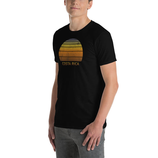 Retro Costa Rica Sunset Vacation Souvenir Vintage Sunrise Unisex T-Shirt