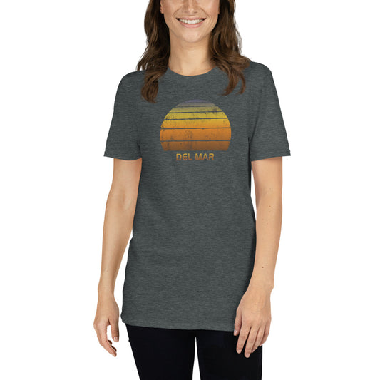 Retro Del Mar California Beach Sunset Unisex T-Shirt