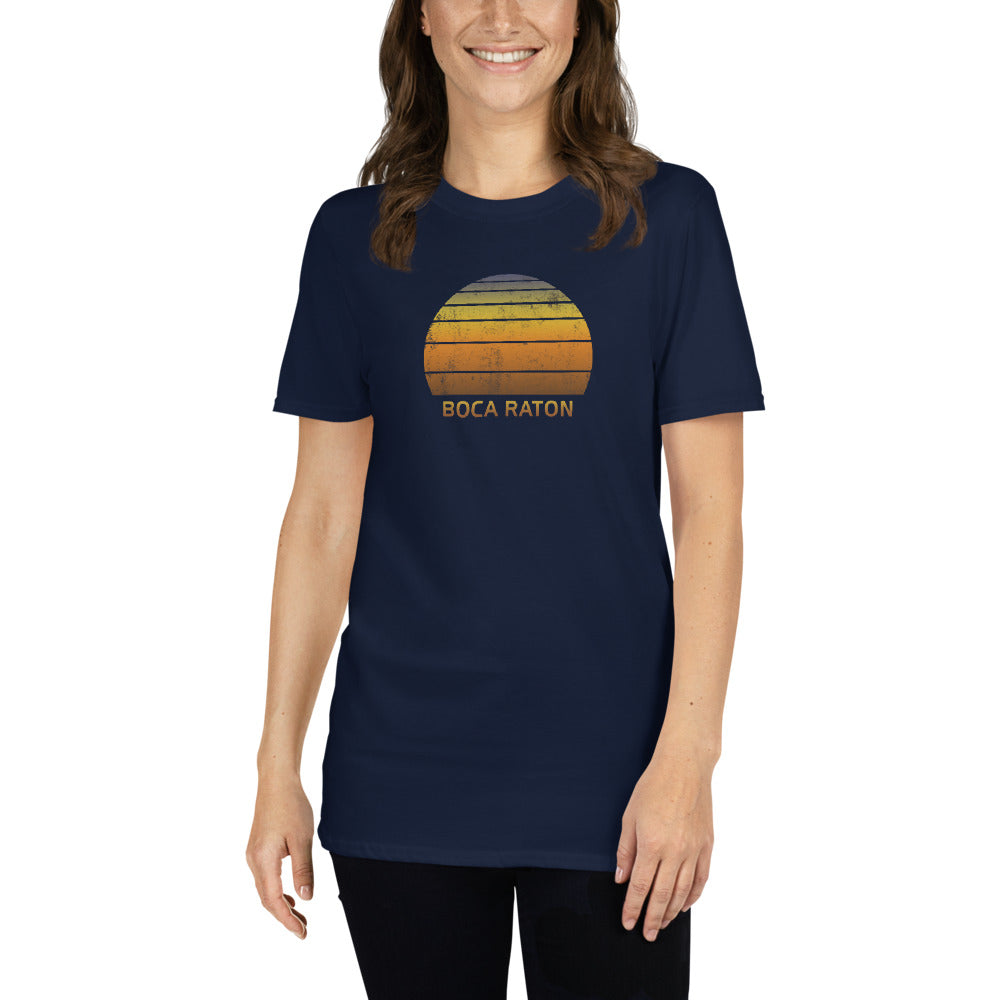 Retro Boca Raton Florida Beach Vacation Souvenir Unisex T-Shirt