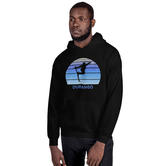 Retro Durango Colorado Skiing Fan Unisex Hoodie Top Sweatshirt