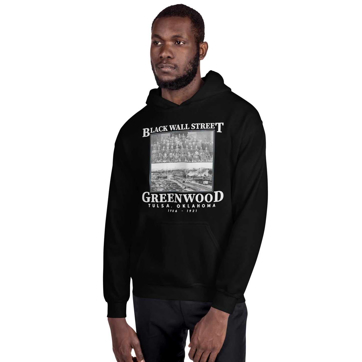 Black Wall Street Tulsa Massacre African American History Unisex Hoodie Top Sweatshirt