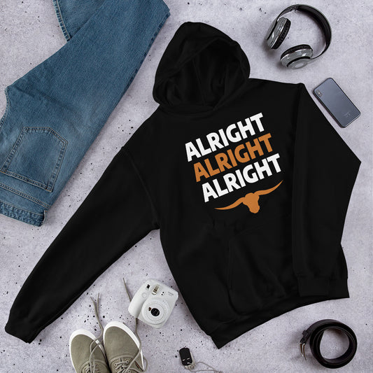 Alright Alright Alright Texas Fan College Football Unisex Hoodie Top Sweatshirt