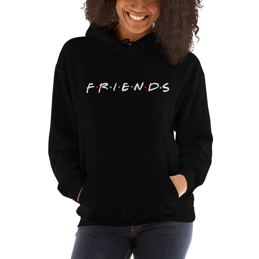 Funny 90s Parody Text TV Logo For Best Friends Unisex Hoodie Top Sweatshirt