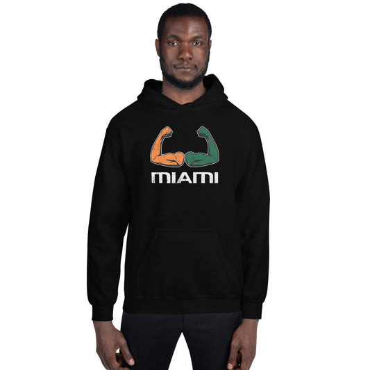 Miami Native 305 Area Code College Football Fan Unisex Hoodie Top Sweatshirt