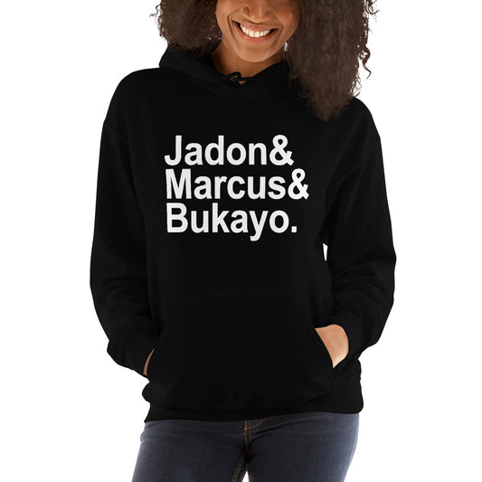 Jaydon Marcus Bukayo Slogan Soccer Football Fan Unisex Hoodie Top Sweatshirt