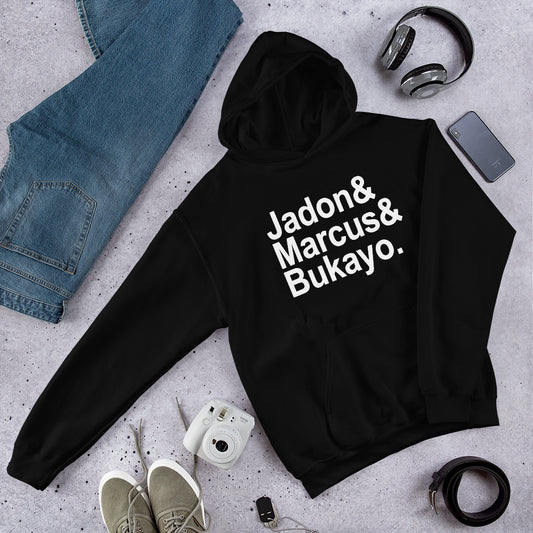 Jaydon Marcus Bukayo Slogan Soccer Football Fan Unisex Hoodie Top Sweatshirt