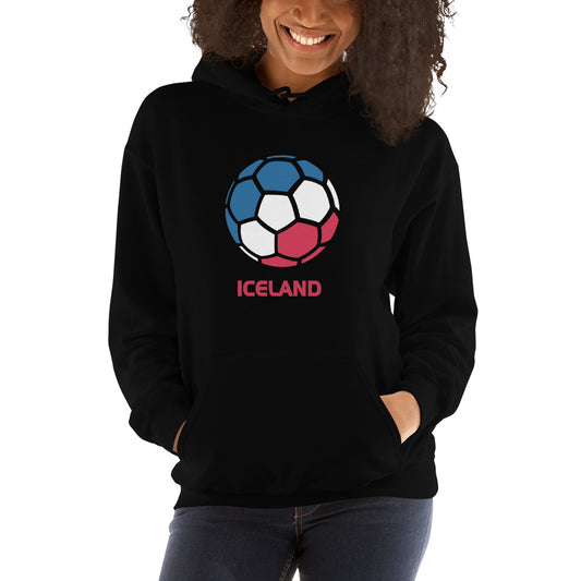 Iceland National Soccer Team Football Country Flag Pride Unisex Hoodie Top Sweatshirt