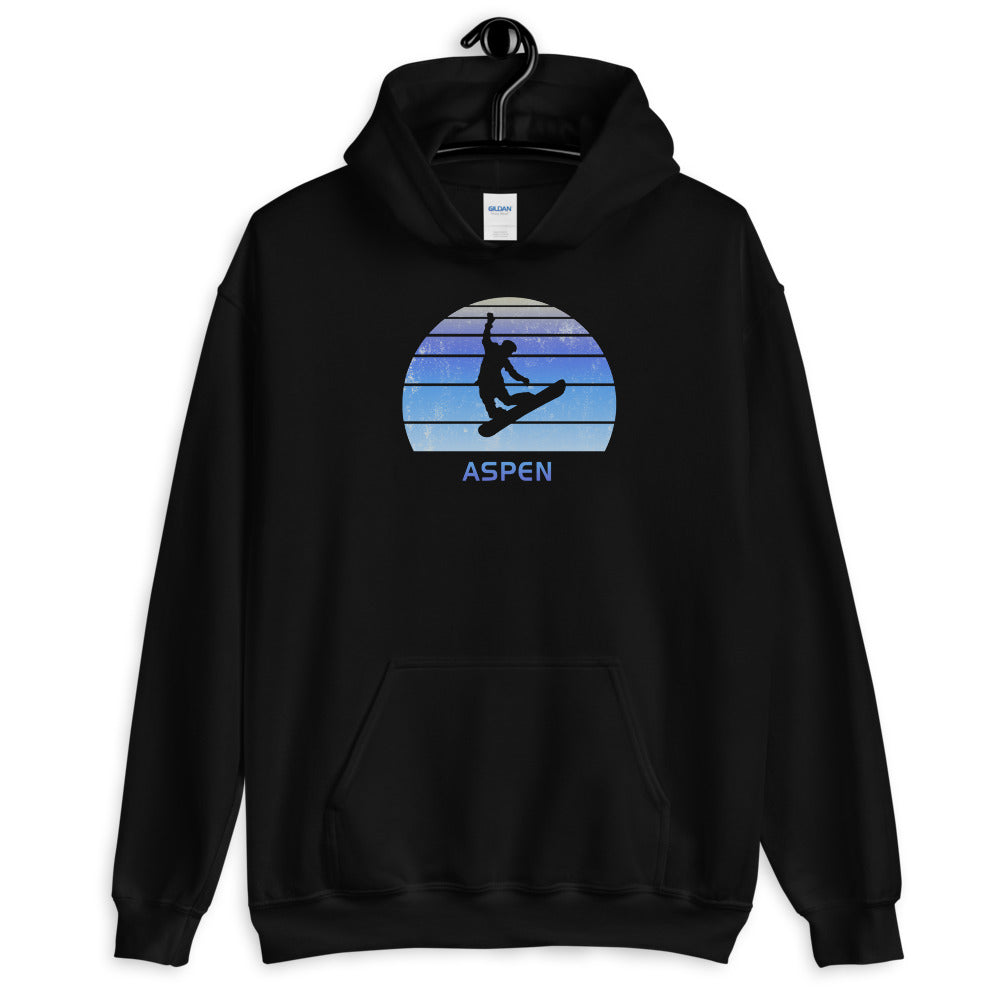 Retro Aspen Colorado Snowboarding Fan Unisex Hoodie Top Sweatshirt