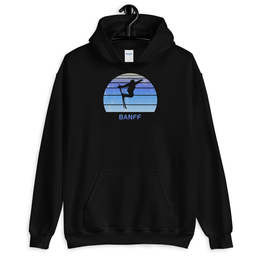 Retro Banff Canada Skiing Fan Unisex Hoodie Top Sweatshirt