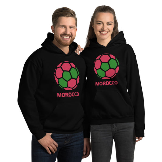 Morocco National Soccer Team Football Country Flag Pride Unisex Hoodie Top Sweatshirt