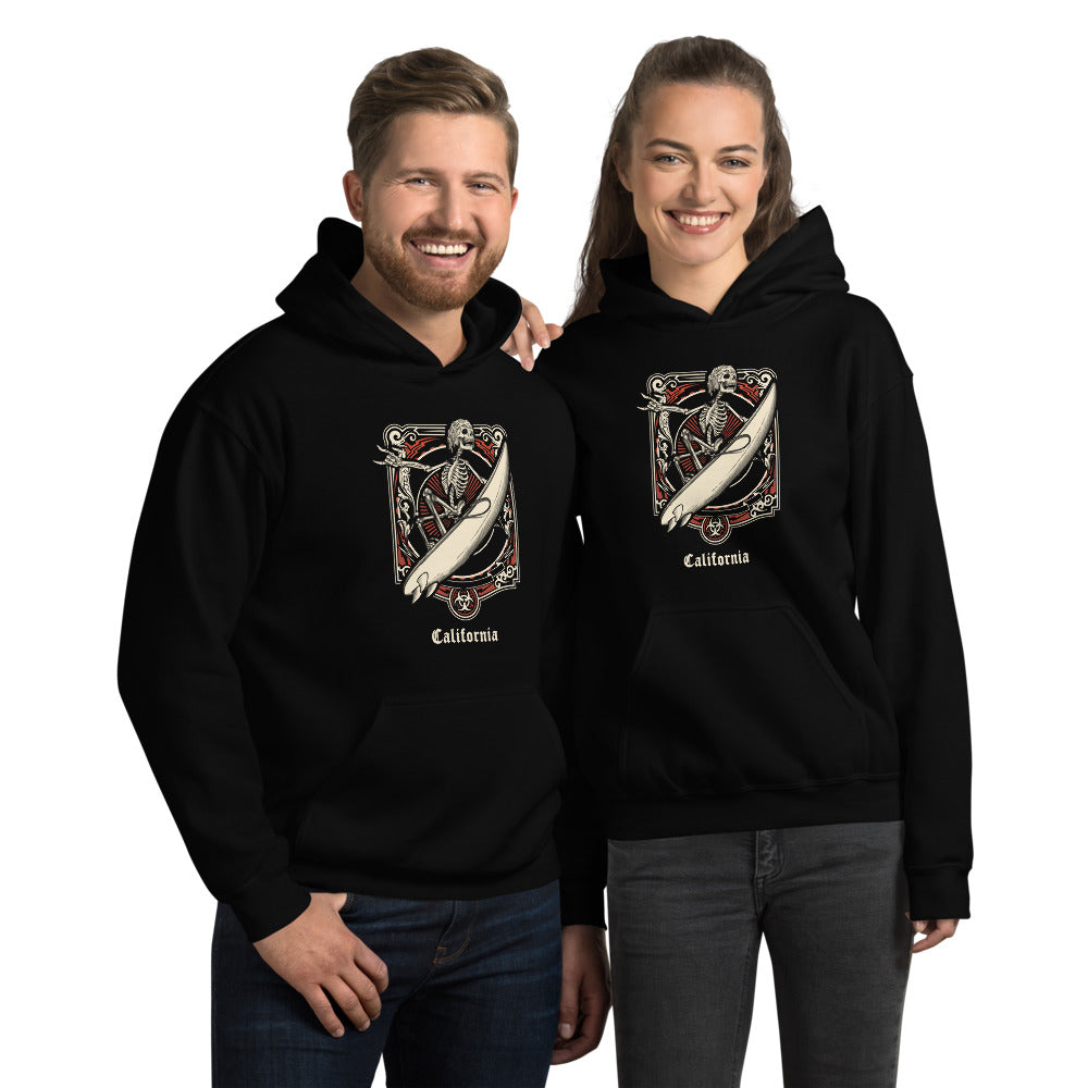 Cool California Surfing Fan Surfer  Unisex Hoodie Top Sweatshirt